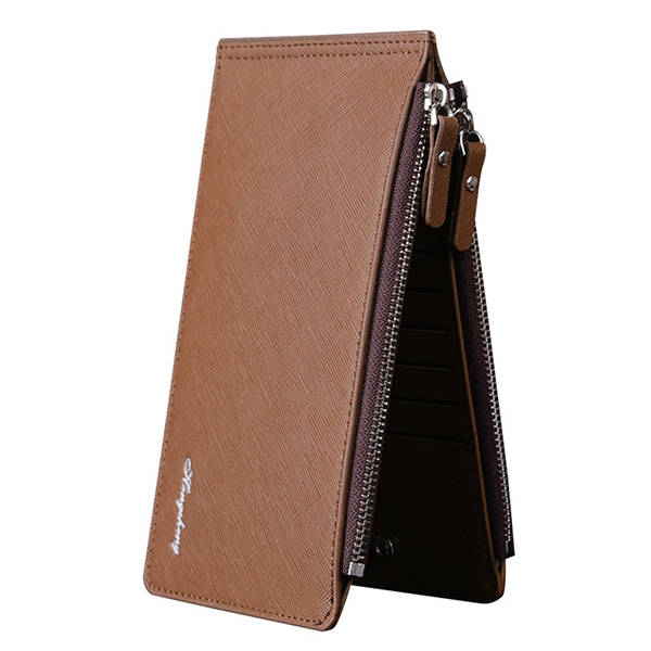 Men Slim Long Wallet with 17 Card Slots