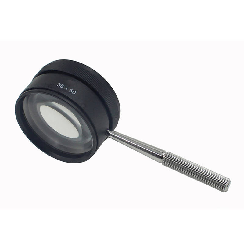 35X50mm DIY Jewelry Magnifier Optics Glass Handle Loup Magnifying Watch Repair
