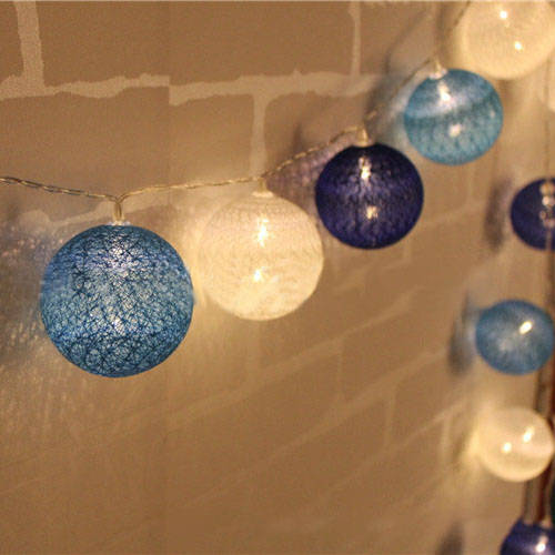 KCASA 3.3M 20 LED Cotton Ball String Lights LED Fairy Lights for Festival Chris