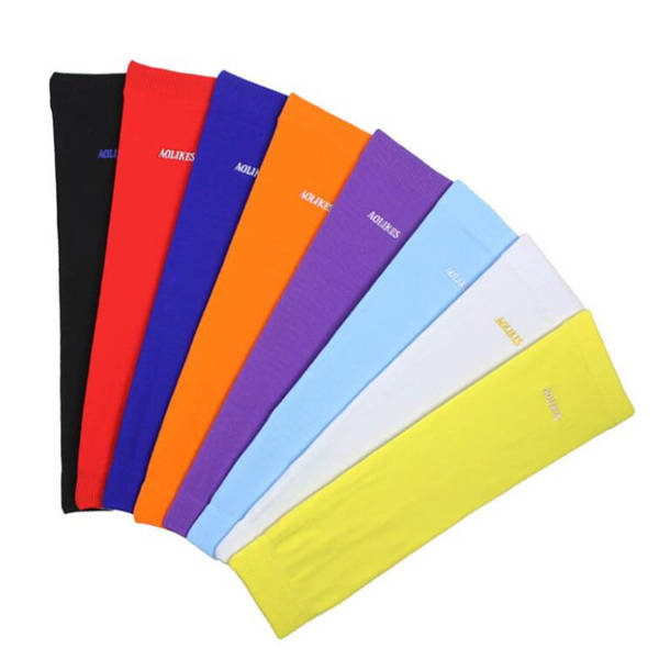 High Elastic Arm Protector Long Sleeves Nylon Breathable Sport Sunscreen Elbow