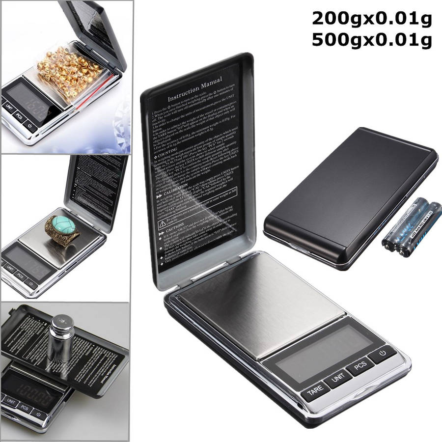 DANIU Electronic Pocket Mini Digital Gold Jewelry Weighing Scale Balance 0.01 2
