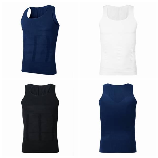 Men's Belly Slimming Body Shaper Vest Fatty Slim Shirt Corset