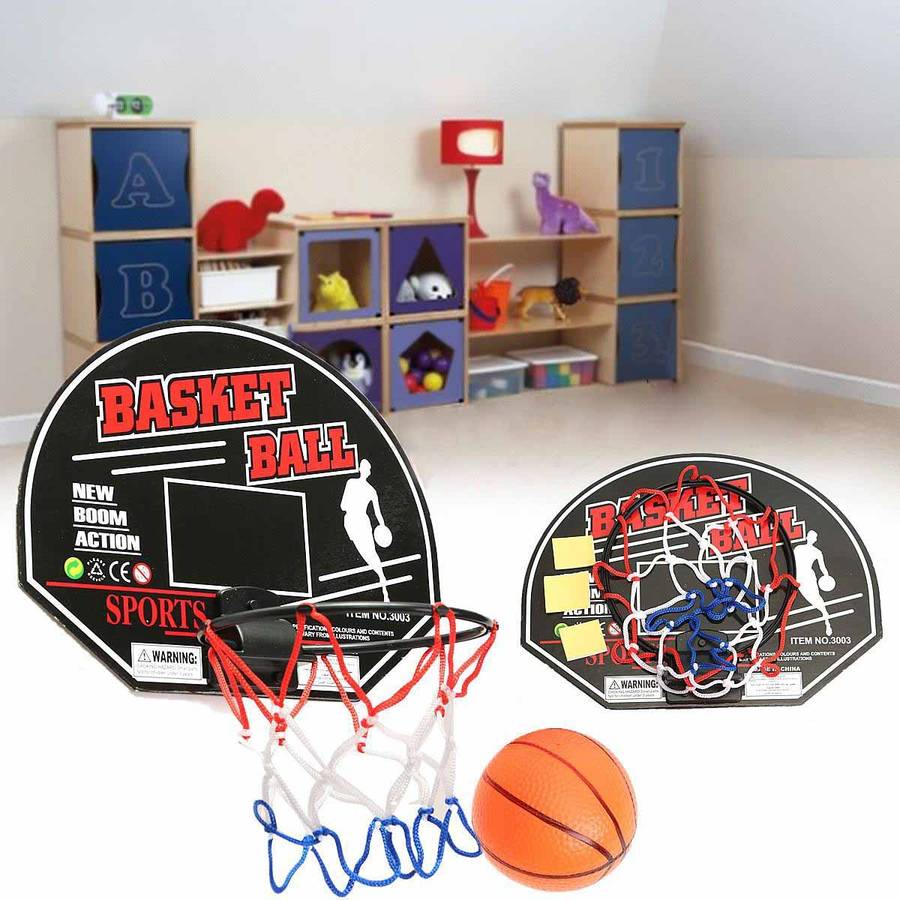 Mini Basketball Backboard Hoop Net Set Kids Children Toys Indoor Sports Game