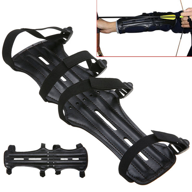 Archery Arrow Compound bow 4 Strap Shooting Target Arm Guards Protection For Hu