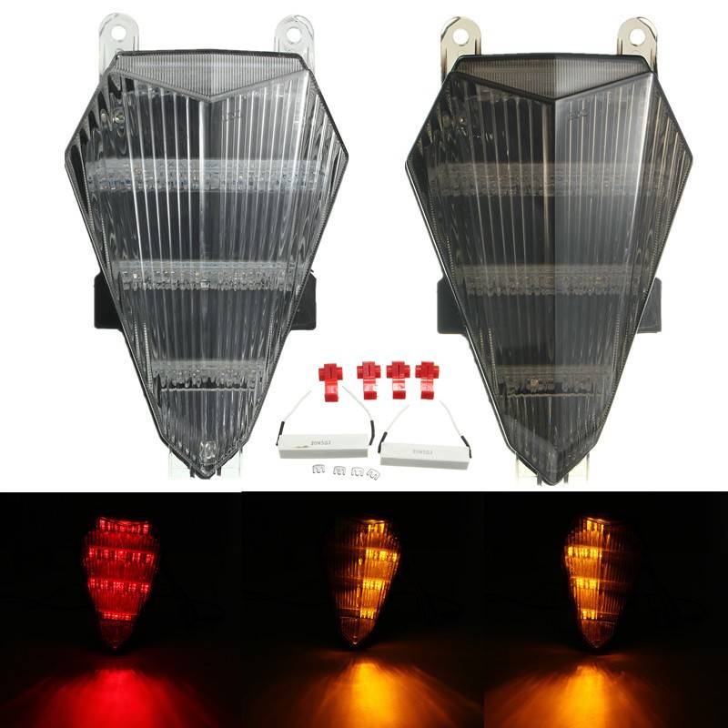 Motorcycle Tail Turn Signal Integrated Led Light For YAMAHA YZF R6 RJ15 2008-20