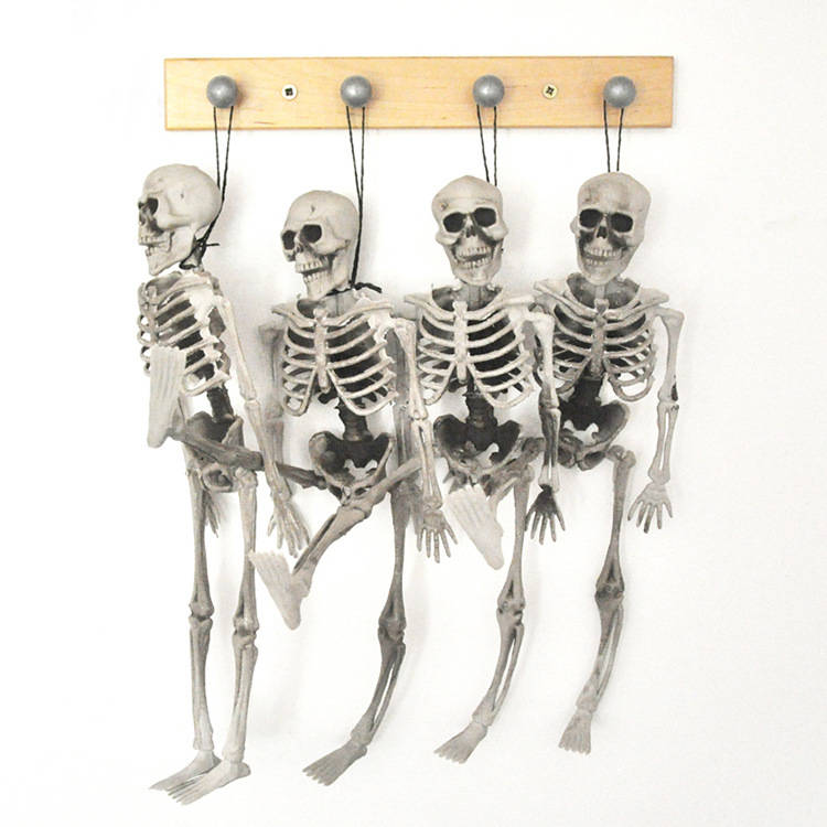 15cm Skeleton Escape Haunted House Halloween Skull Decoration Hanging Plastic S