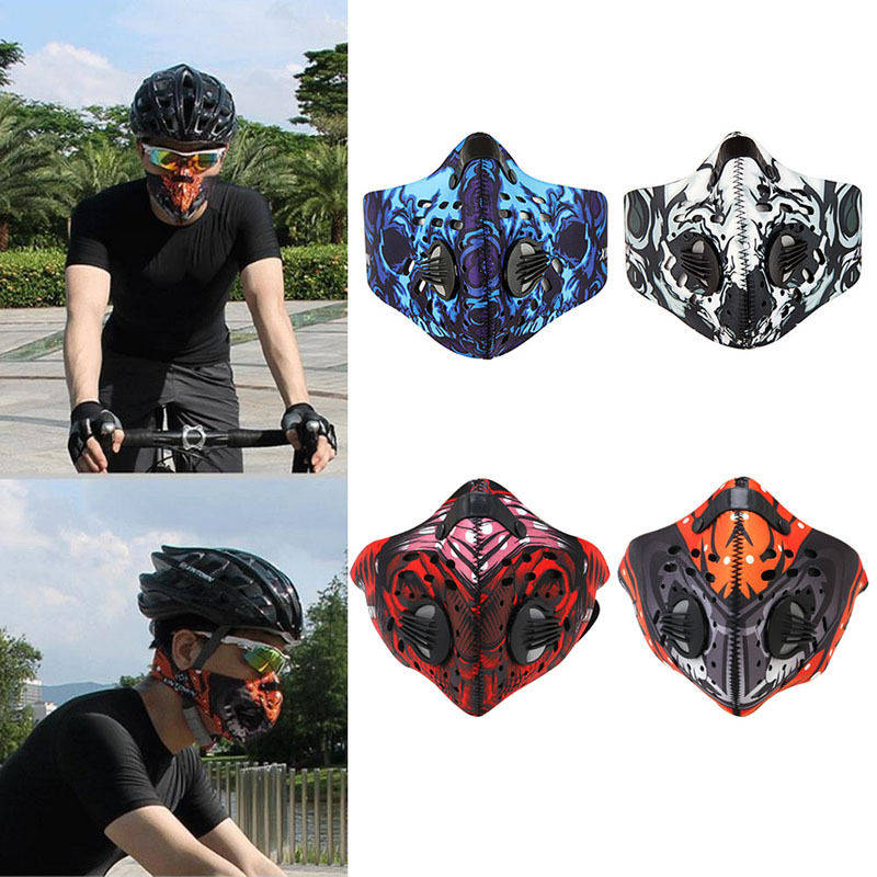 BIKIGHT Activated Carbon Anti Dust Pollution Bike Cycling Half Face Mask Filter