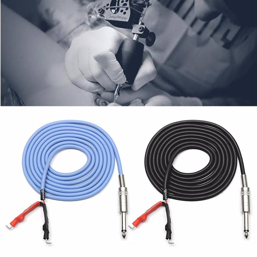 Soft Silicone Power Supply Supper Clip Cord Cable For Tattoo Machine 2.4M 94.4