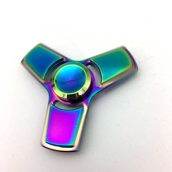 ECUBEE Zinc Alloy EDC Fidget Hand Spinner Gadget Tri-Spinner Finger Focus Reduc