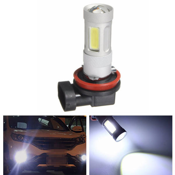H11 24W LED COB Car Fog Running DRL White Light Bulbs 12V-24V Lamp