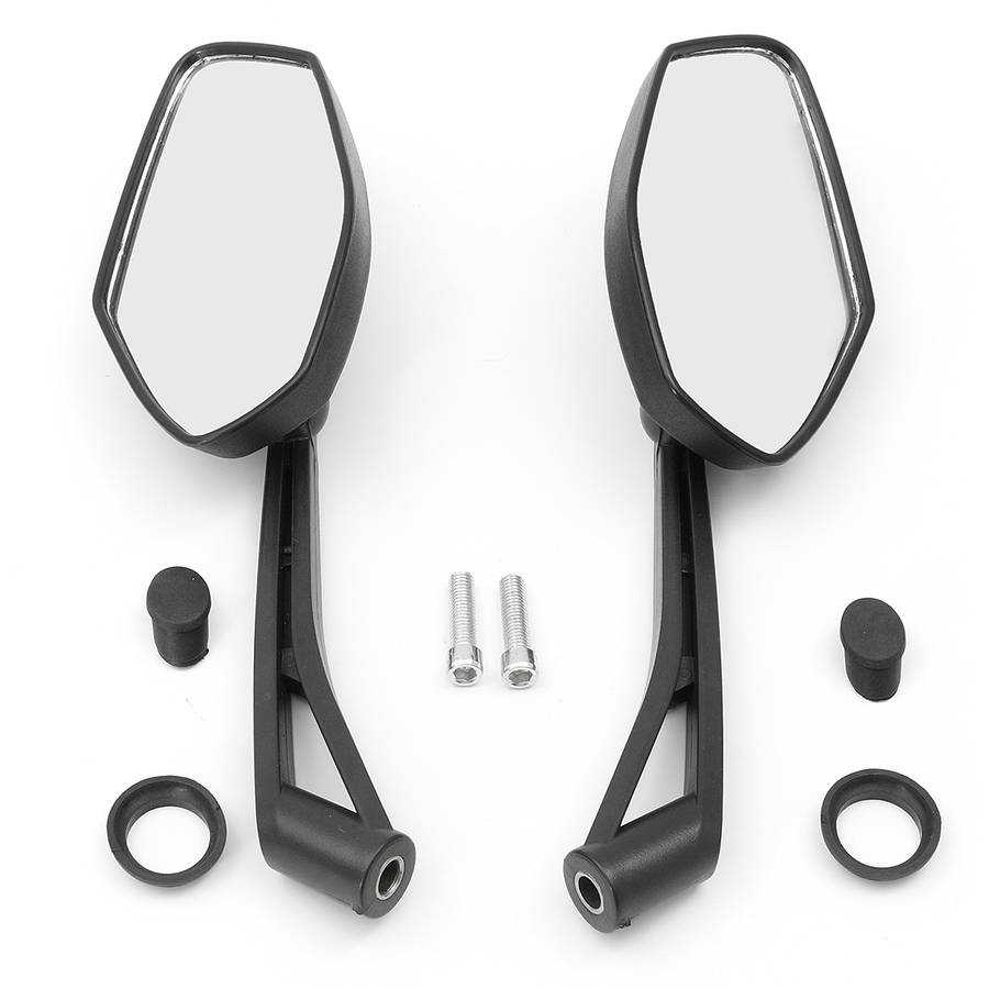 Pair 8mm Thread Universal Motorcycle Bike Rear View Rearview Mirrors