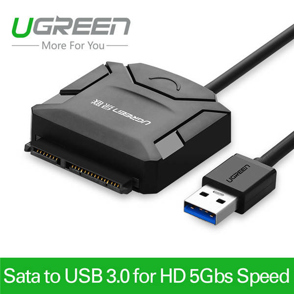 Ugreen USB 3.0 to SATA Hard Disk Enclosures HDD SDD Hard Drive Converter Cable