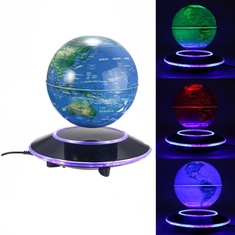 Magnetic Levitation Floating globe 6 inch Amazing Office House Decor Colorful V