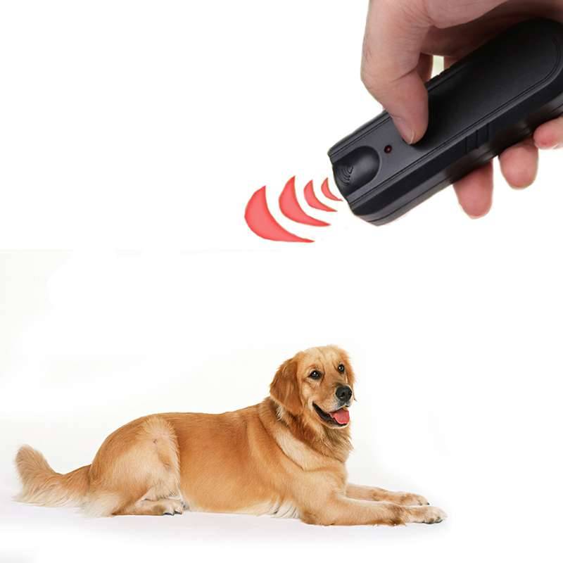 Garden LED Ultrasonic Animal Repeller Dog Training Device Pet Anti Barking Stop