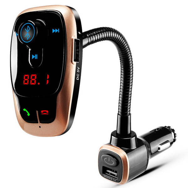 BL106 Car Kit Handsfree MP3 Play FM Transmitter Dual USB Charger with Bluetooth