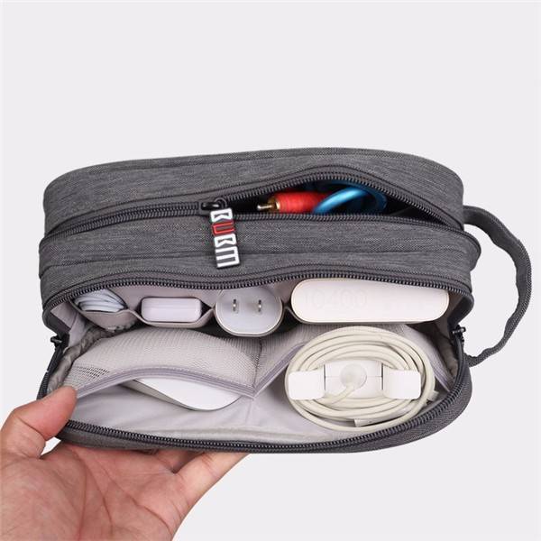 BUBM DLP-L Universal Double Layer Charger Carry Case Electronics Accessories Tr