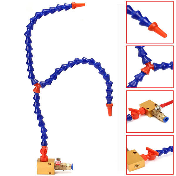 Bidirection Mist Coolant Lubrication Spray System for 8mm Air Pipe CNC Lathe Ma