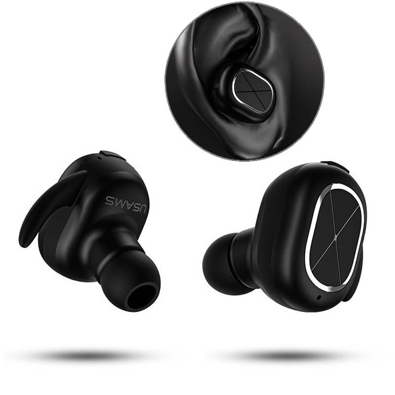 USAMS US-LS001 Mini Wireless Bluetooth Earphone Noise Canceling In-ear Headphon