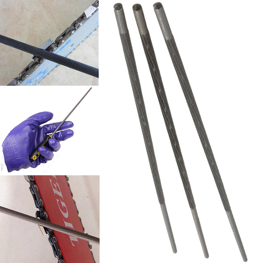 3Pcs 4mm 3/8 inch  Round Sharpening Chainsaw Saw Chain Files Sharpener For Wood