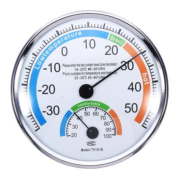 Thermometer and Hygrometer for Indoor And Outdoor Use Weather Meter