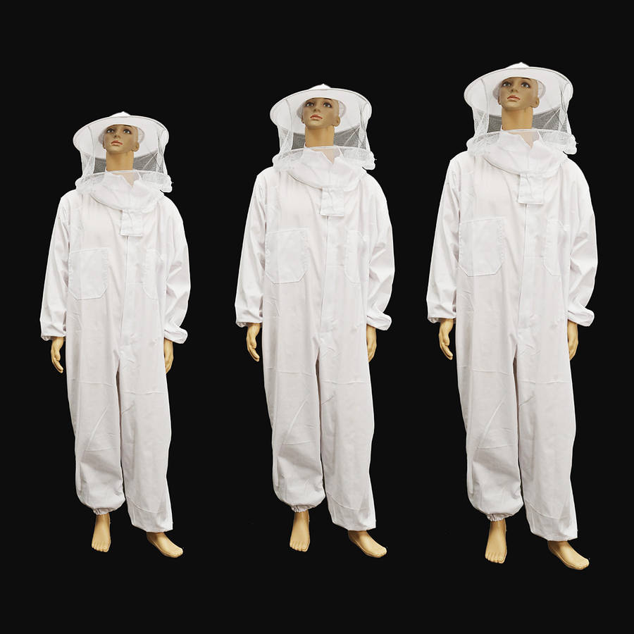 Beekeeping Protective Equipment Jacket Veil Full Body Suit Hat Smock Beekeeping
