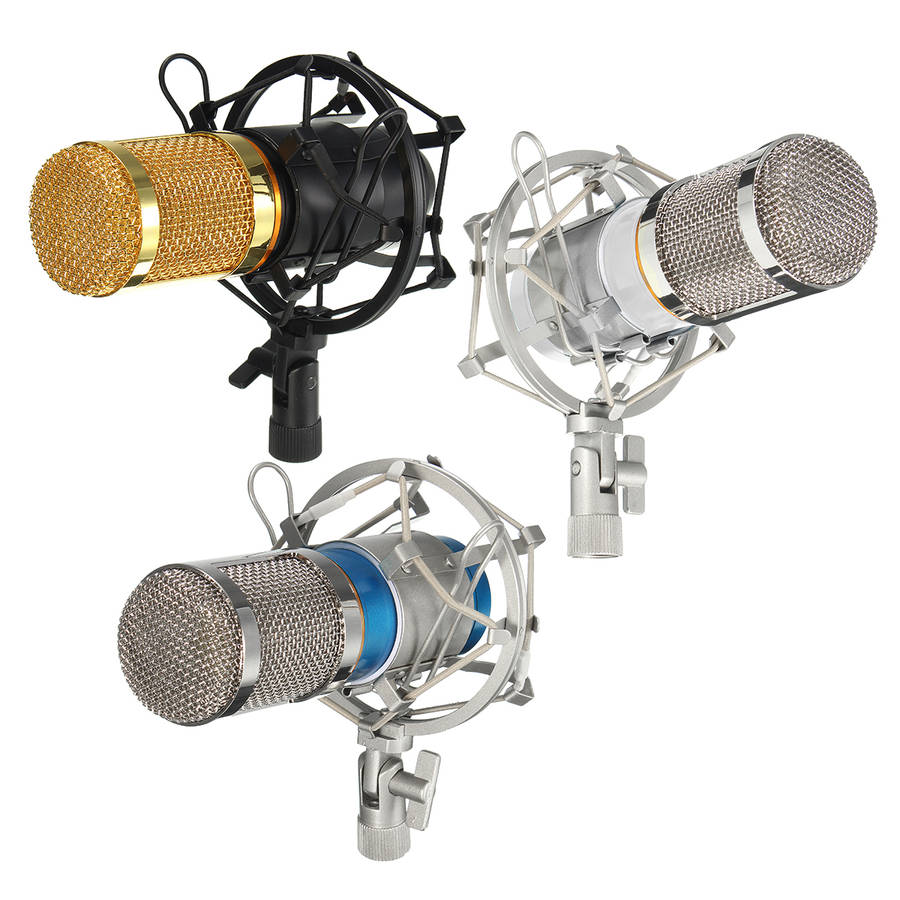 BM-800 Pro Condenser Dynamic Microphone Mic Sound Audio Studio Recording with S