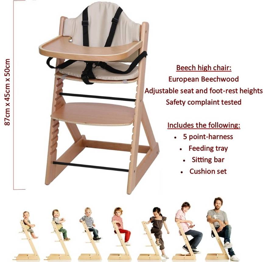 Royal High Chair - Beech
