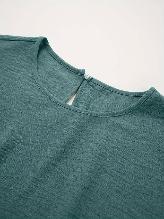 Green Size L : 18 Women Cotton Shift Dress [WD1]
