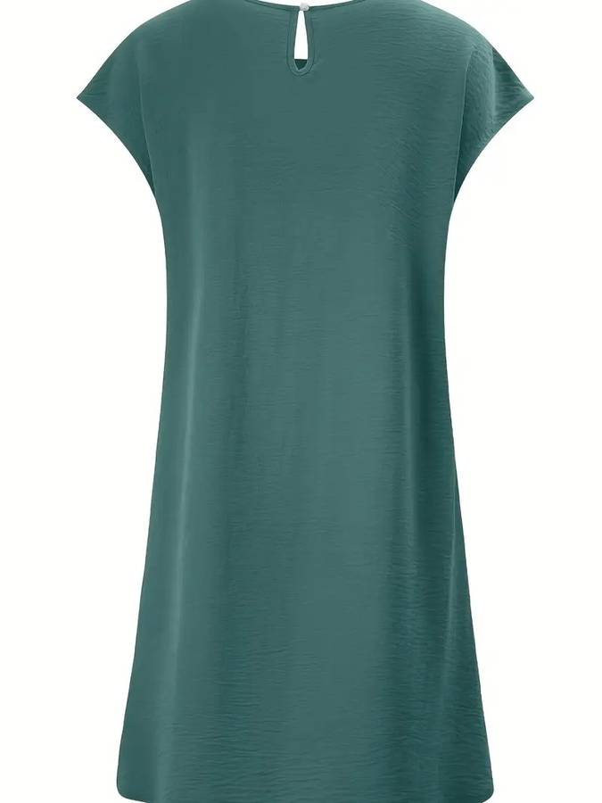 Green Size L : 18 Women Cotton Shift Dress [WD1]