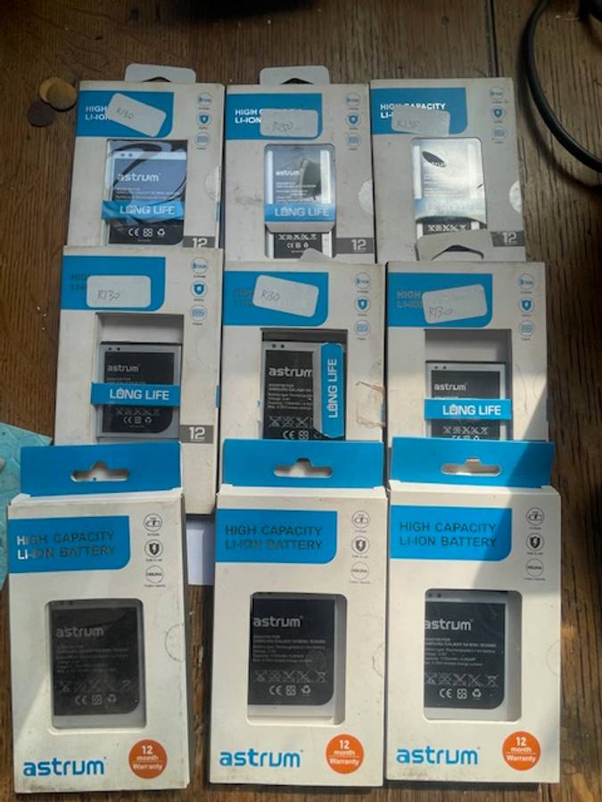 Astrum High Capacity Li-ion Phone Batteries x 9