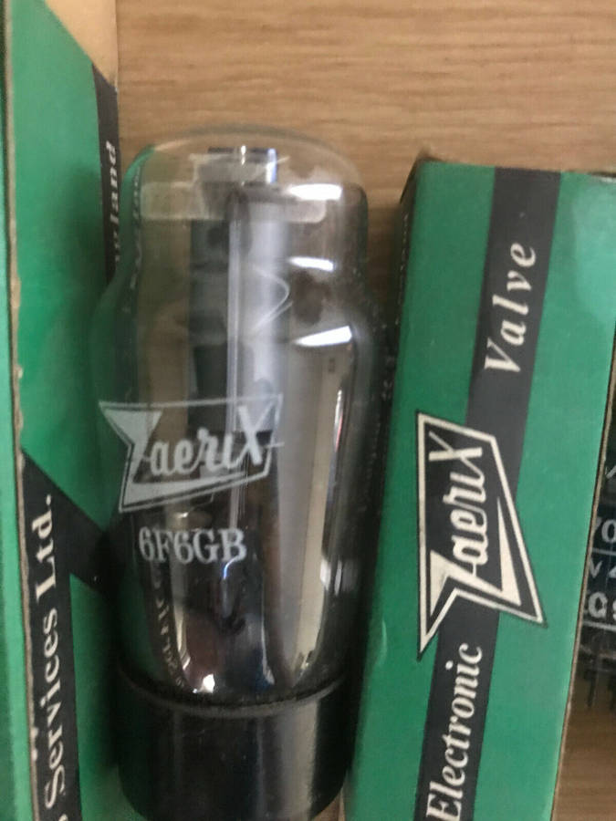 Zaerix EC91 2D21 6F6GB singles. NOS Vacuum tubes. In original Packaging. Vintage