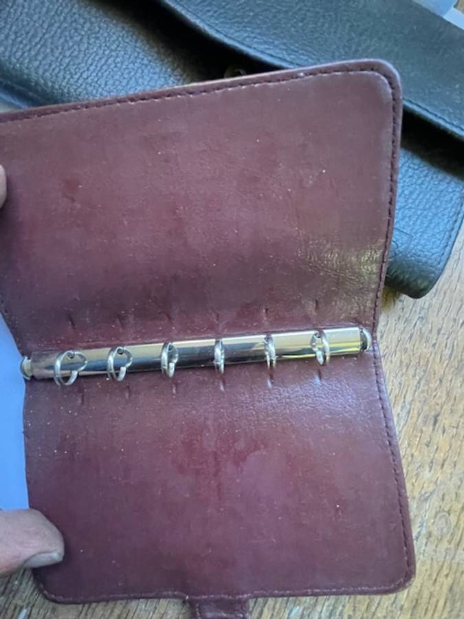 FNB Leather-Look Travel Wallet & Compact 6-Ring Pocket Organiser Combo