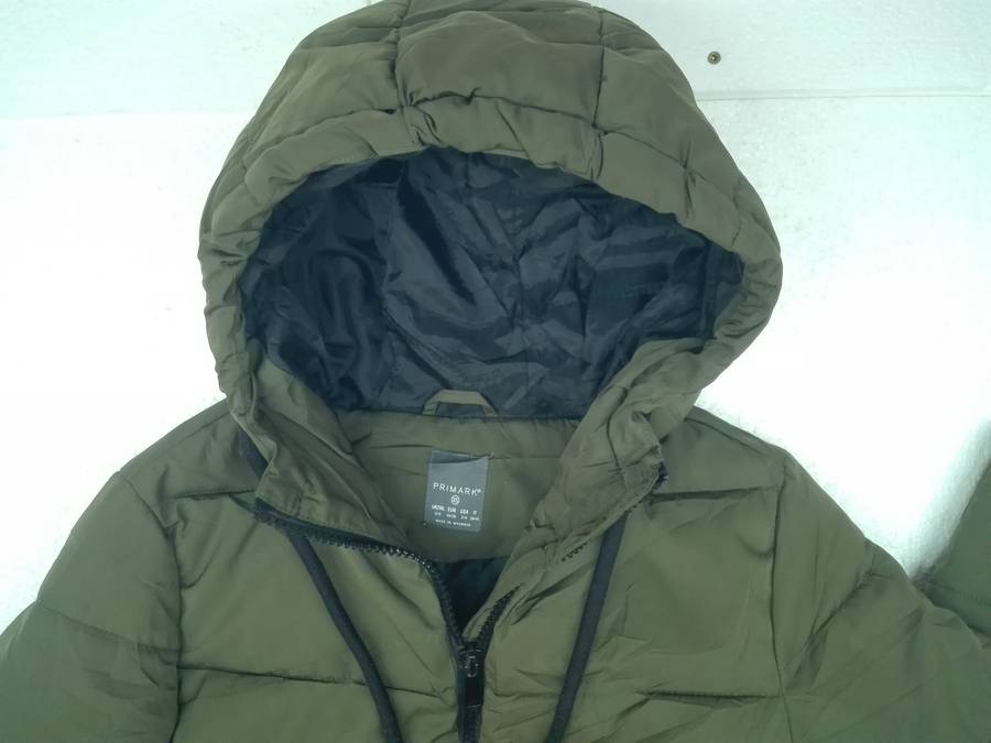 Primark Heavyweight Green Size L Longline Puffer Jacket [AJ54]