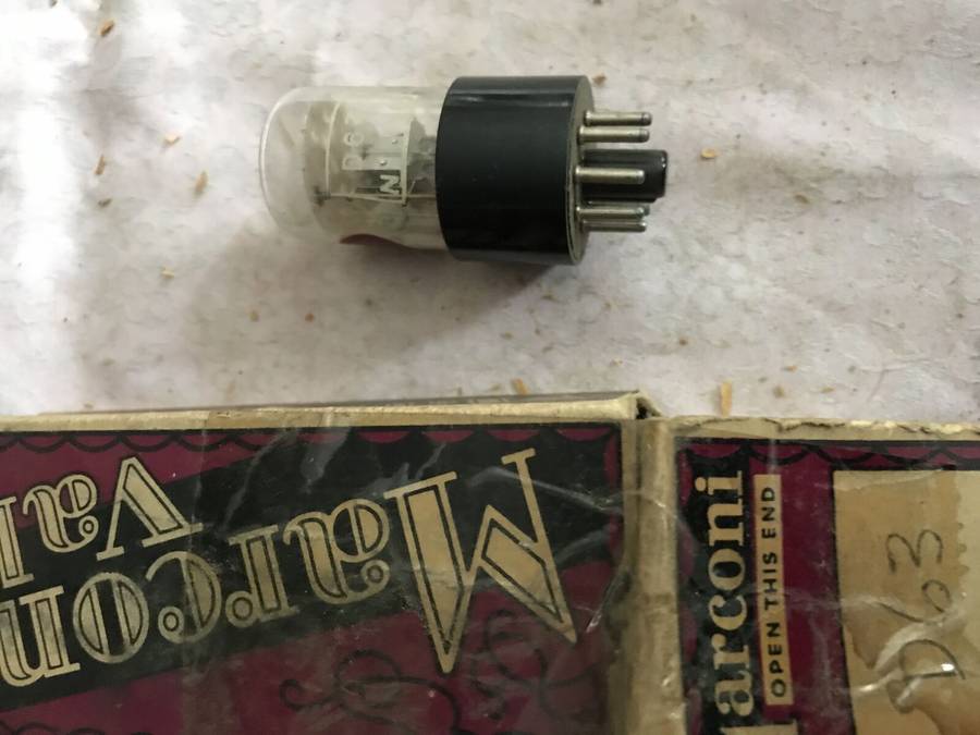 Marconi Valve U31 + KT81 + N17/1S4 + D63. Rare vacuum tubes. In packaging.