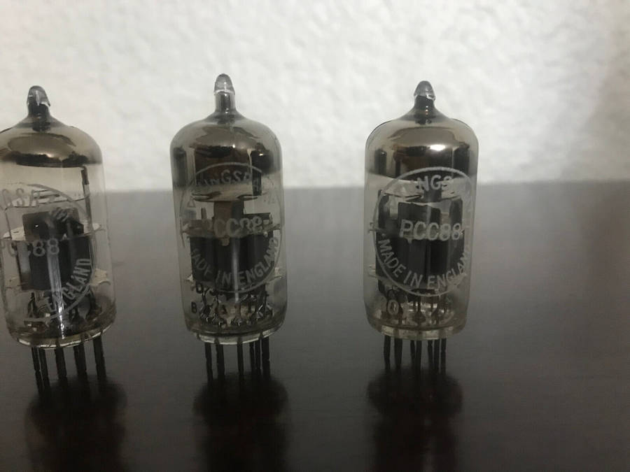 Tungsram NOS PCC88 ECC88 6DJ8 quad matched UK vacuum tubes original vintage