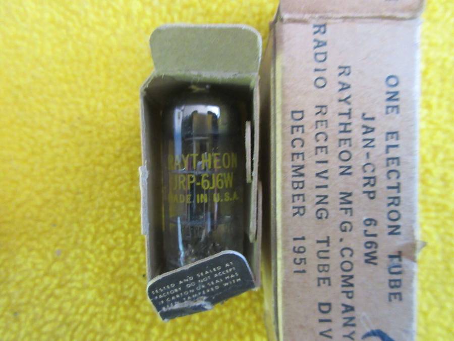 Raytheon 6J6W/CV2843 vacuum tubes. Tested. NOS. Vintage.