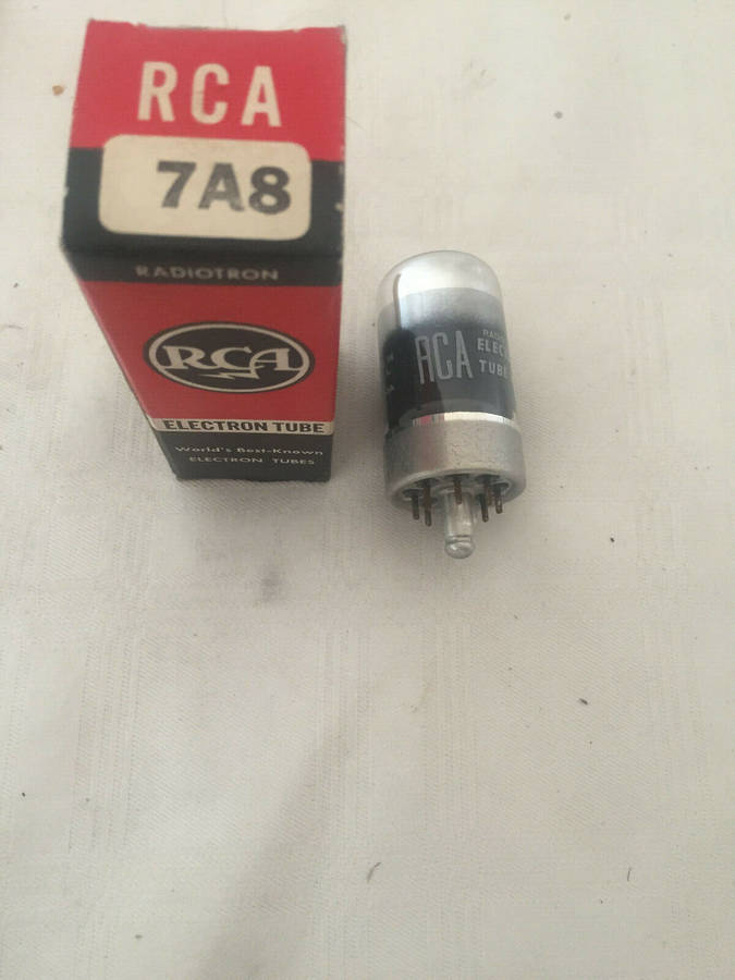 1 pc RCA 7A8 CV878 vacuum tube. Tested. Vintage tubes. NIB