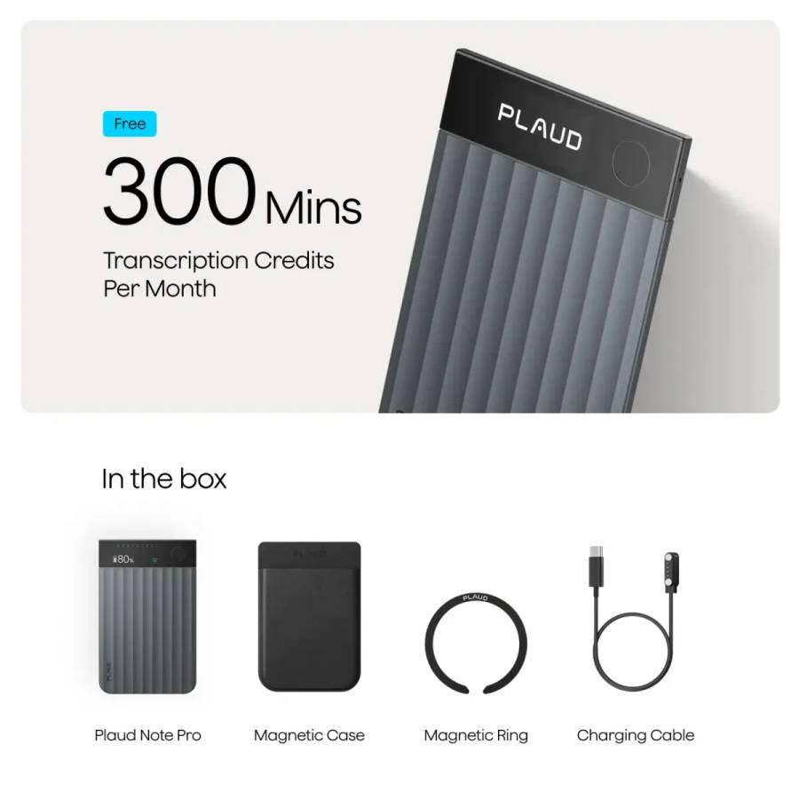 Plaud AI Note Pro black