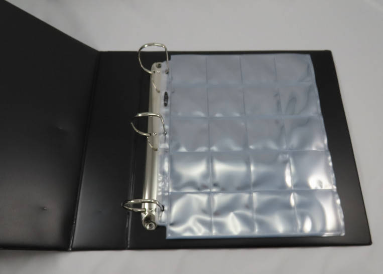Coin and Banknote Collector`s Album, Heavy Duty 3 Ring Album for Collectors Pages, A4 Binder
