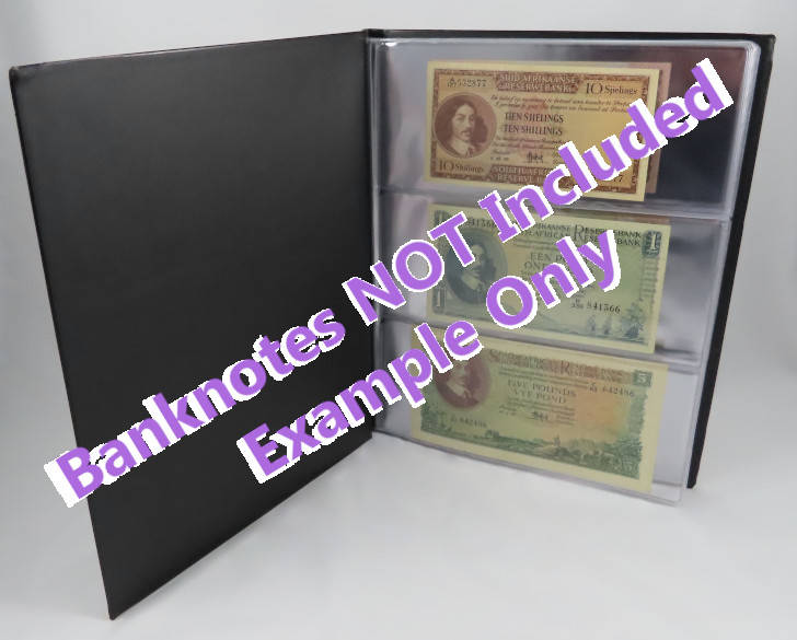 Banknote Collector`s Folder, Hardcover 10 Pages Album for Banknote Collection, A4 Folder