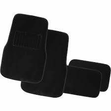 Carpet Mat Set BLACK| 4 Piece Universal Car Mat ,Non Slip Floor Mats