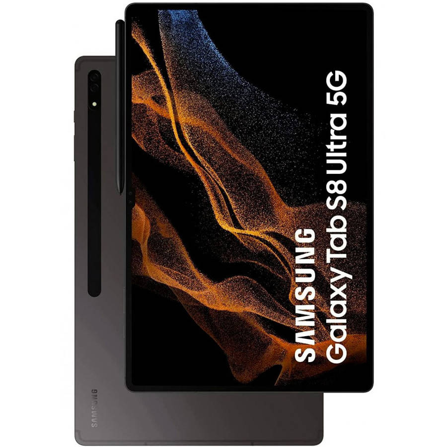 Samsung Galaxy Tab S8 Ultra 256GB (WiFi/Cellular) Graphite (Grade A) + Keyboard Cover Bundle Valu...