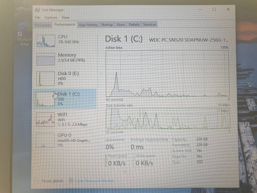 Lenovo V130-15IKB, 2.30GHz, "Core i3-7020U", 4GB RAM, 1TB HHD, Cracked Casing, Black