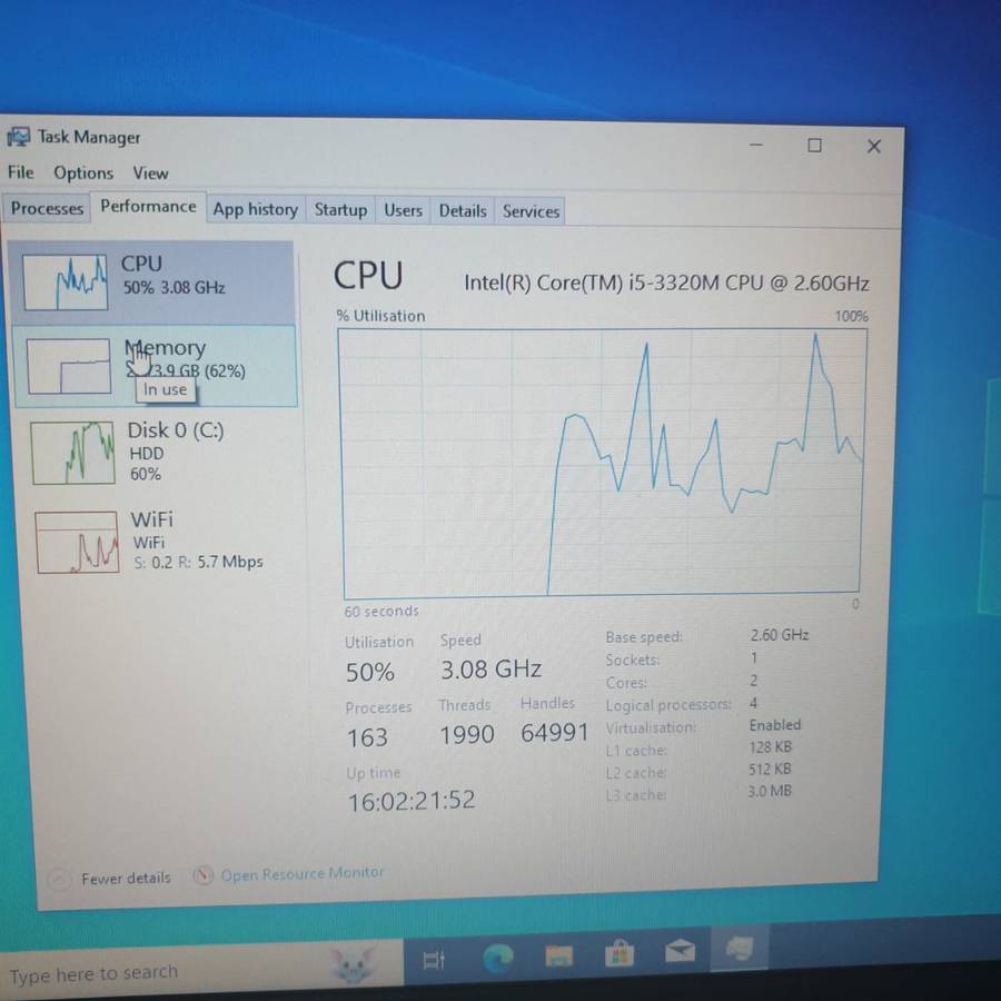 Dell Latitude E5430 "Core i5" 2.60GHz 4GB RAM 512GB HDD Faulty Battery Black