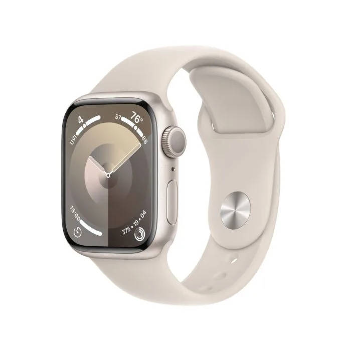 Apple Watch Series 9 41mm GPS Only Starlight (6 Month Warranty)  With Black Straps