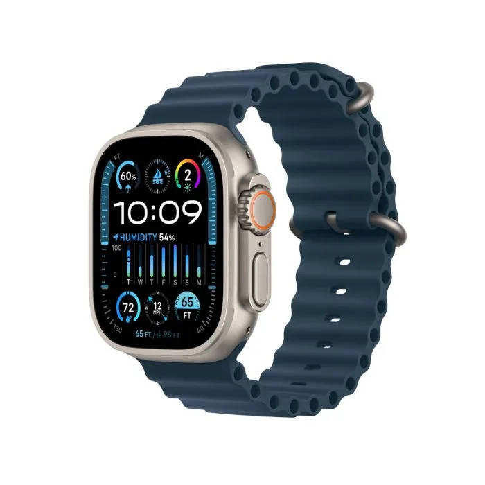 Apple Watch Ultra 2 49mm LTE Natural Titanium (12 Month Warranty)  With Blue Straps