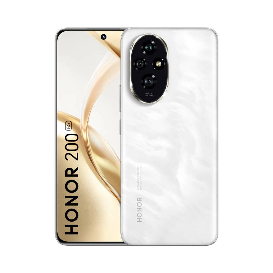 Honor 200 512GB Moonlight White (3 Month Warranty) - Cracked Camera And Minor LCD Burn