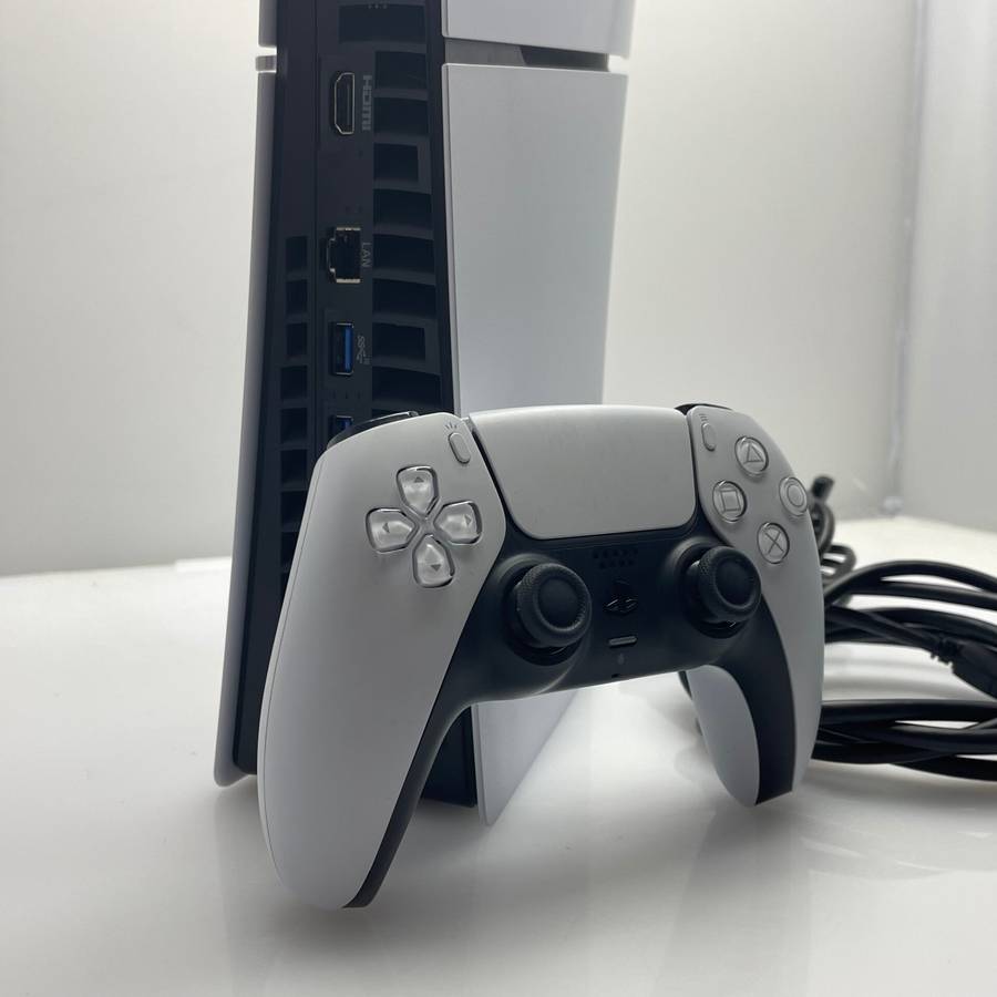 Playstation 5 Slim Digital Edition 1TB + 1 Controller + HDMI Cable + Power Cable White (12 Month ...