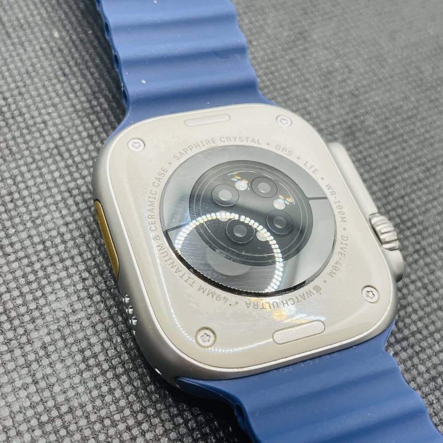 Apple Watch Ultra 2 49mm LTE Natural Titanium (12 Month Warranty)  With Blue Straps