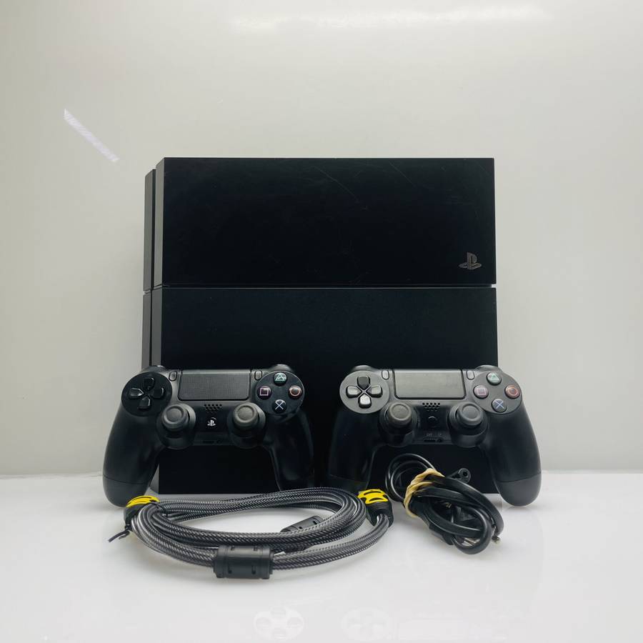PlayStation 4 Original Black 1TB + HDMI Cable + Power Cable + 2 Controllers (3 Month Warranty)